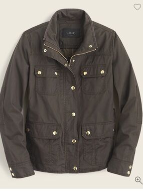 J. Crew Women’s Field Jacket with Brass Hardware - size M